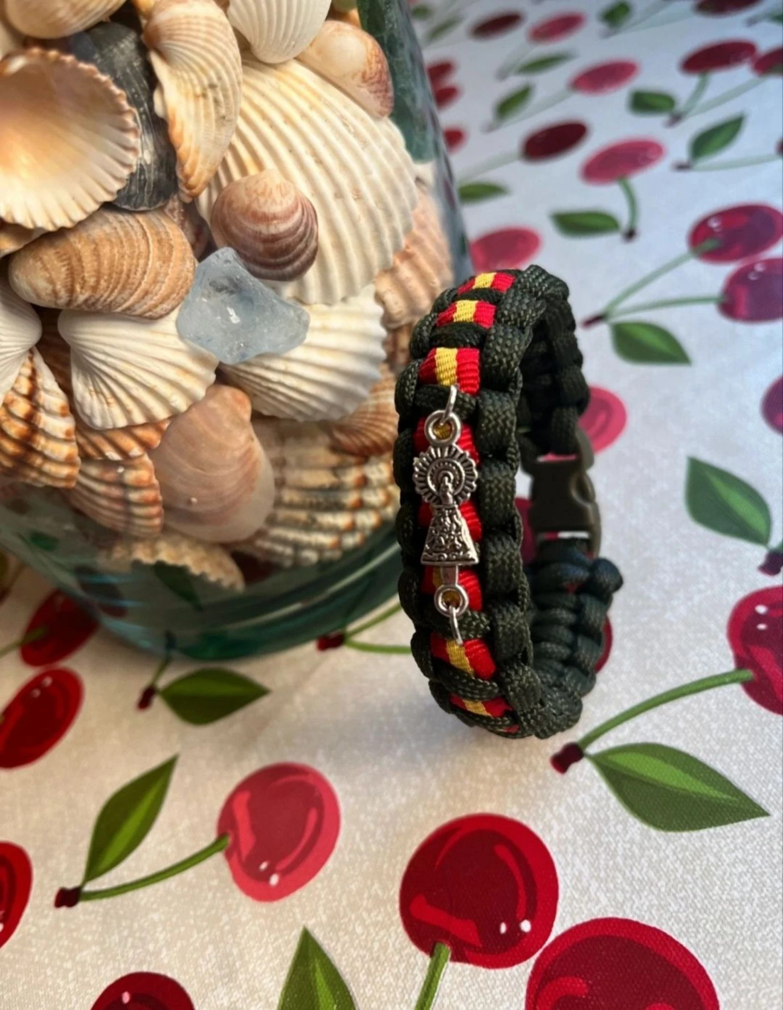Spain flag and Virgin of the Pillar green bracelet – photo 2
